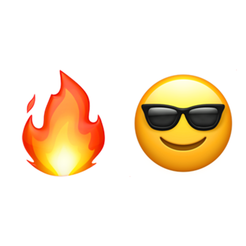 🔥😎 Emoji Domain iOS rendering